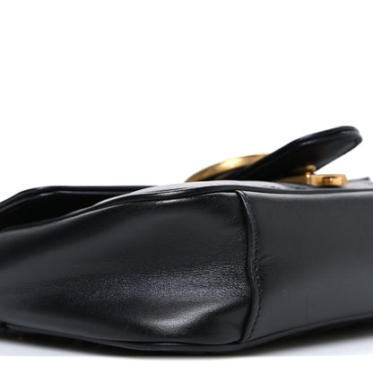 Gucci Calfskin Matelasse Mini GG Marmont Shoulder Bag Black 9 of 10