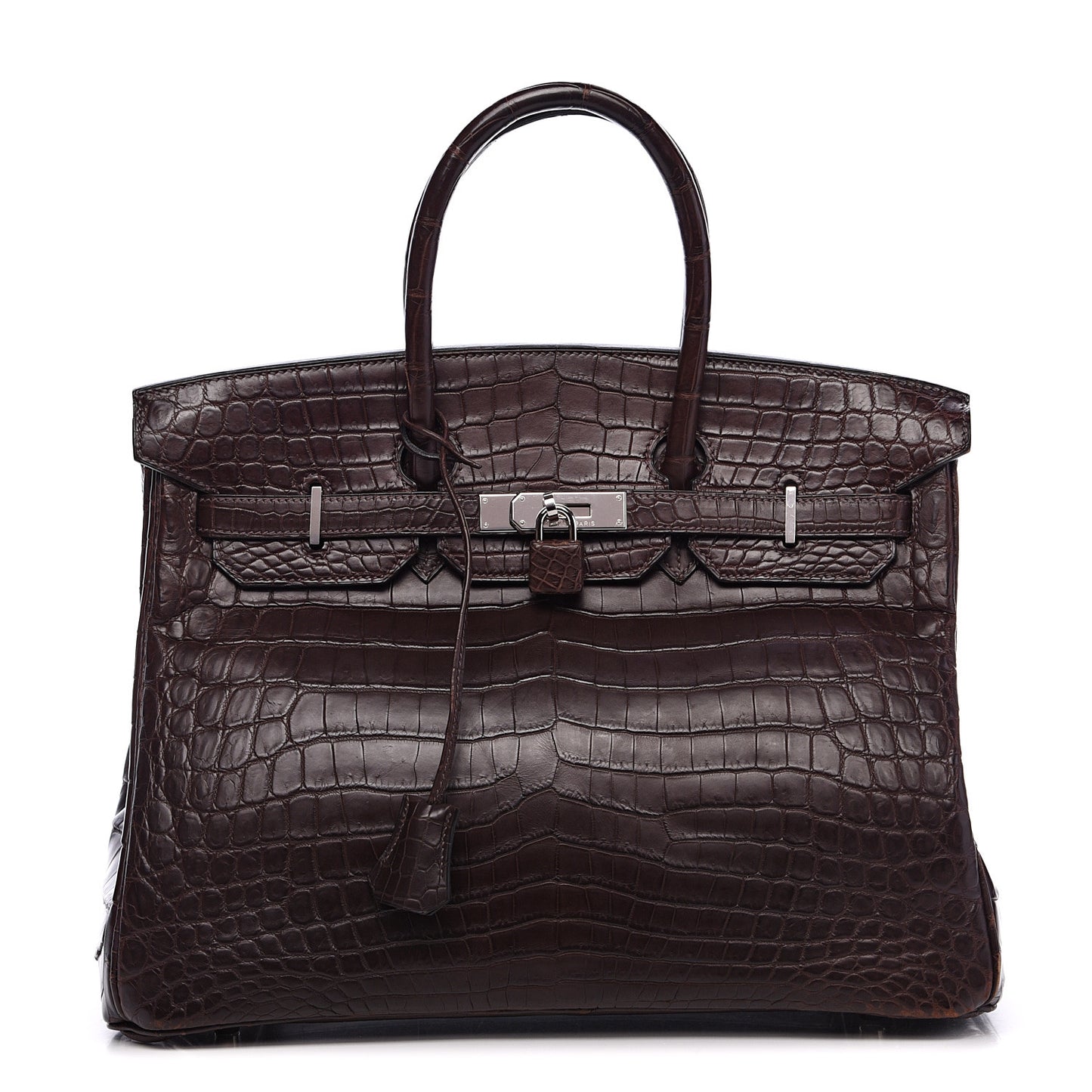 Matte Crocodile Birkin 35 Chocolate
