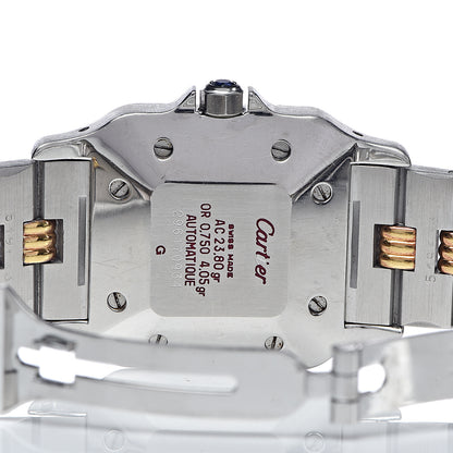 Cartier Stainless Steel 18K Yellow Gold 29mm Santos De Galbee Automatic Watch 6 of 6