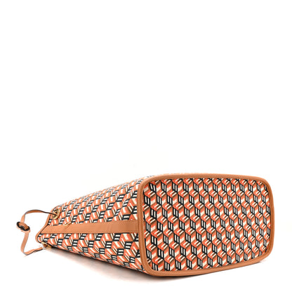MCM Visetos Medium Liz Shopper Tote Cognac 7 of 15