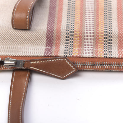 Hermes Toile Mira Ganges Tote Natural Multicolor 10 of 17