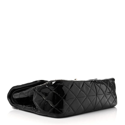 Chanel Patent Quilted Jumbo Double Flap Black 4 of 11