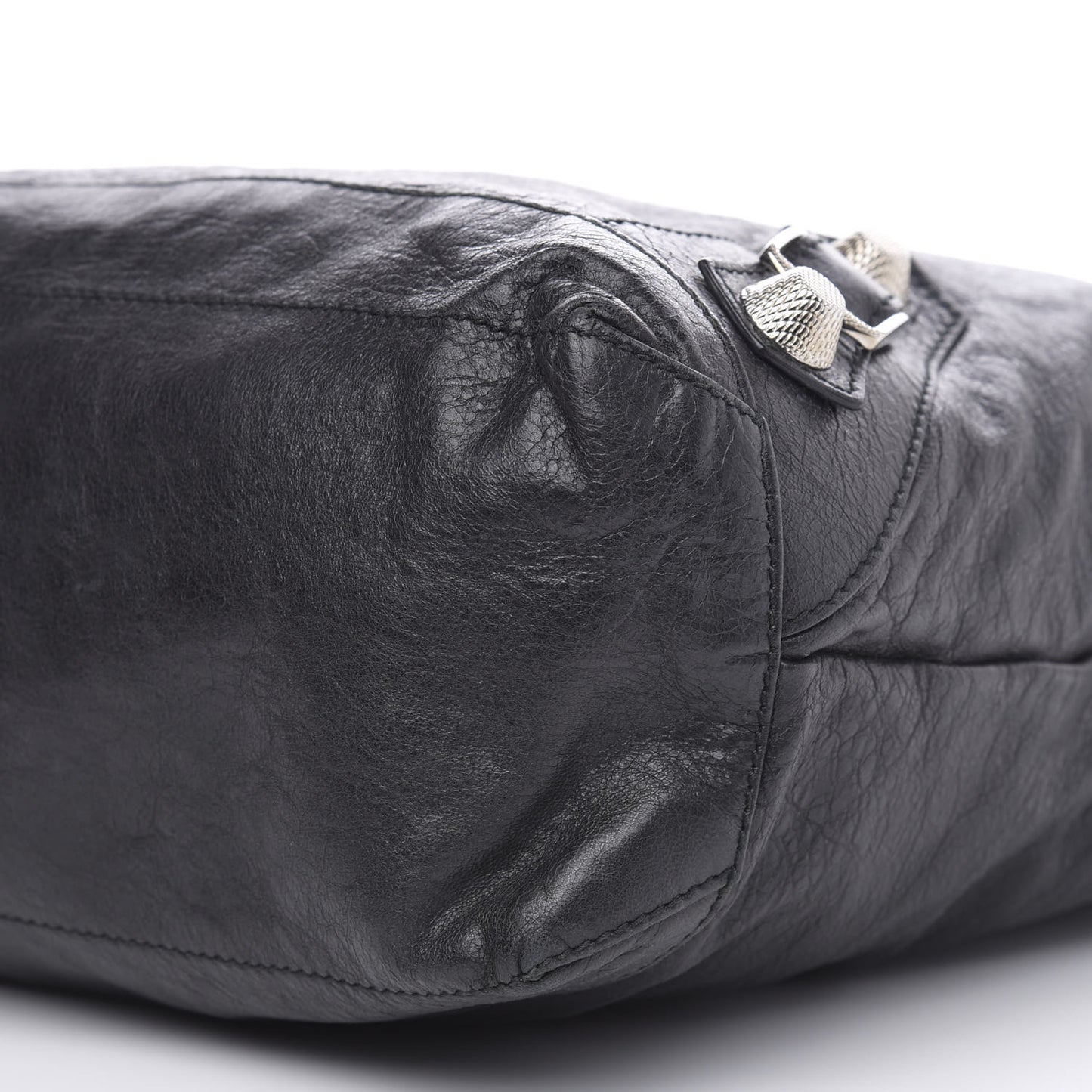 Chevre Giant 21 Silver Hardware Day Hobo Black