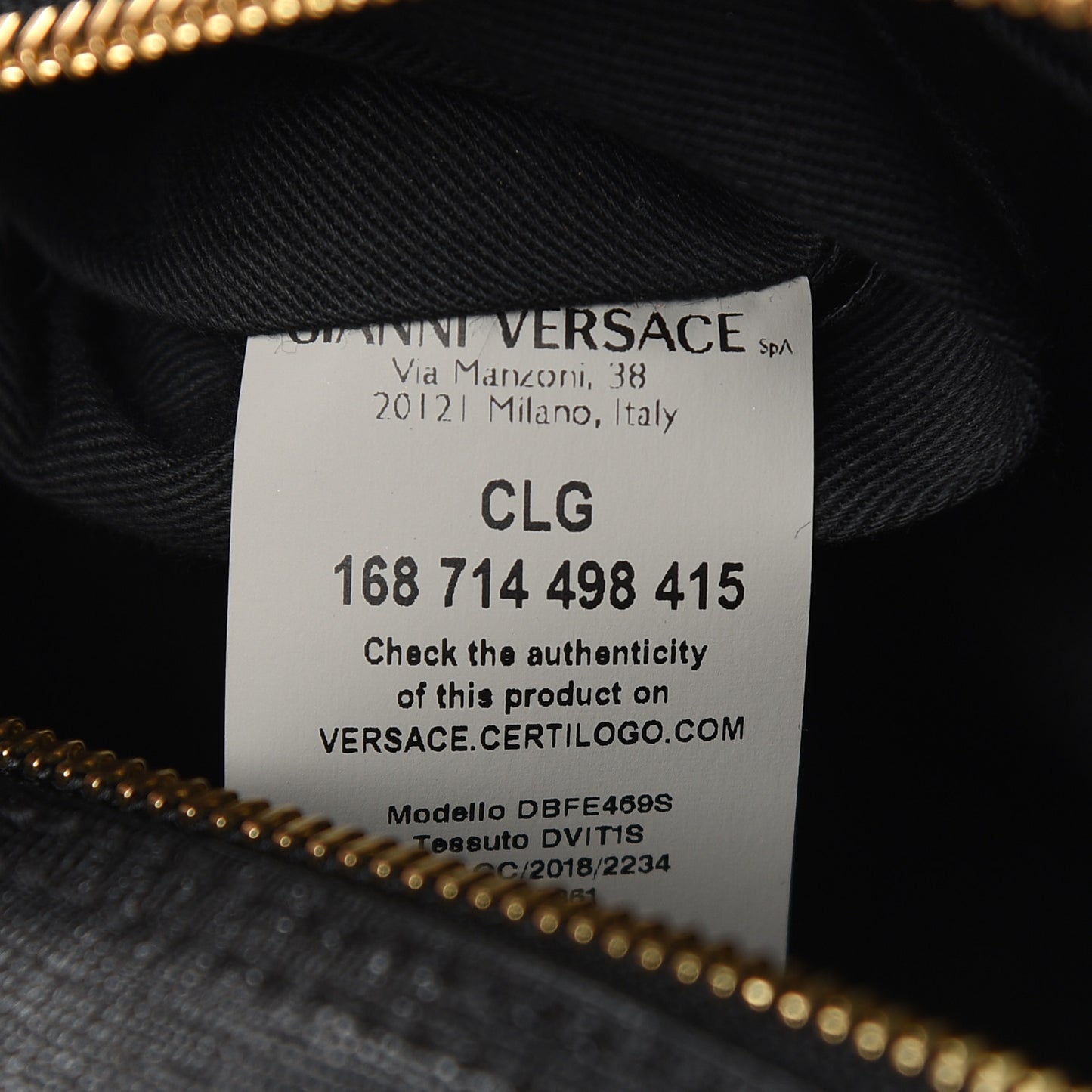 Saffiano Calfskin Palazzo Duffle Bag Black