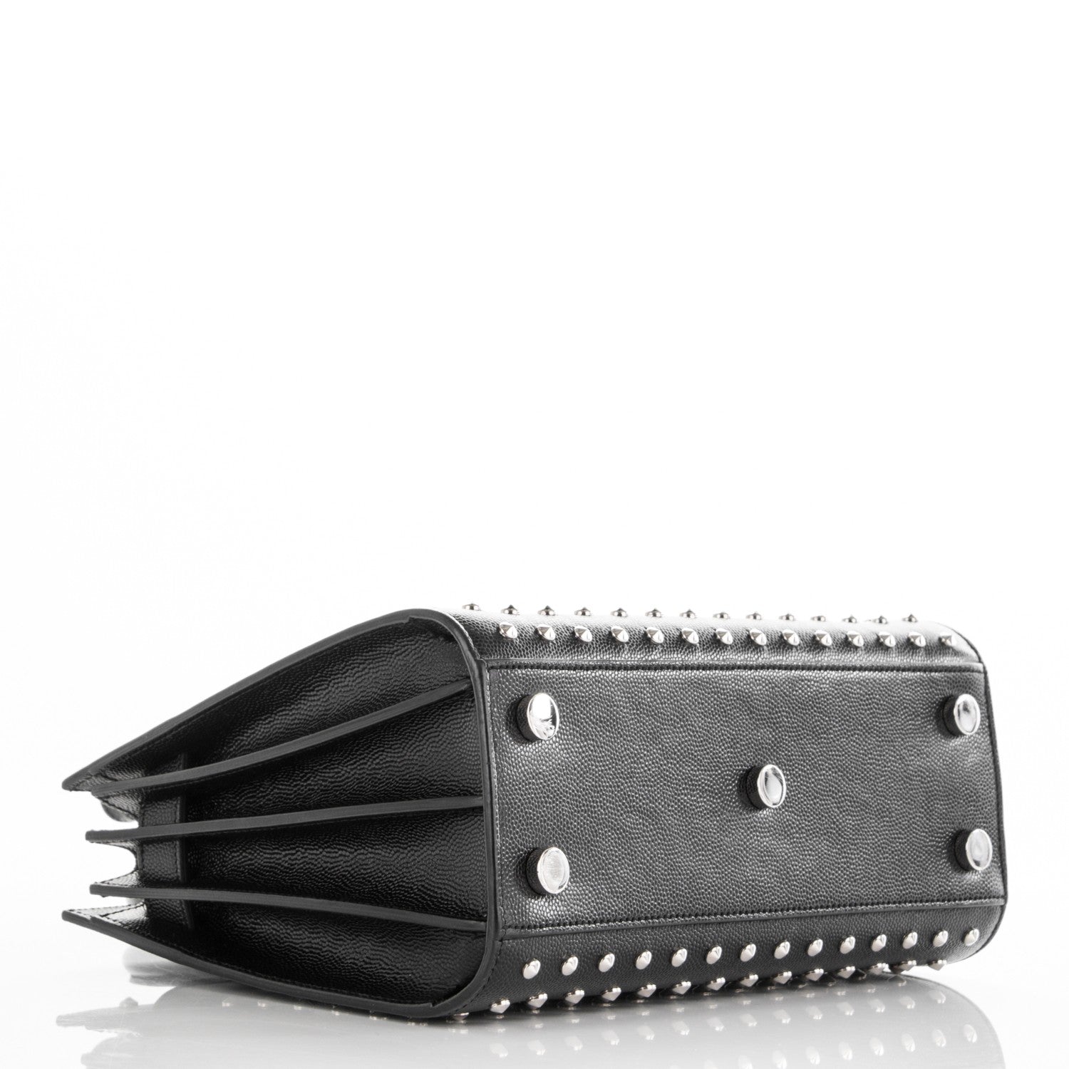Saint Laurent Grain De Poudre Studded Nano Sac De Jour Black 4 of 6