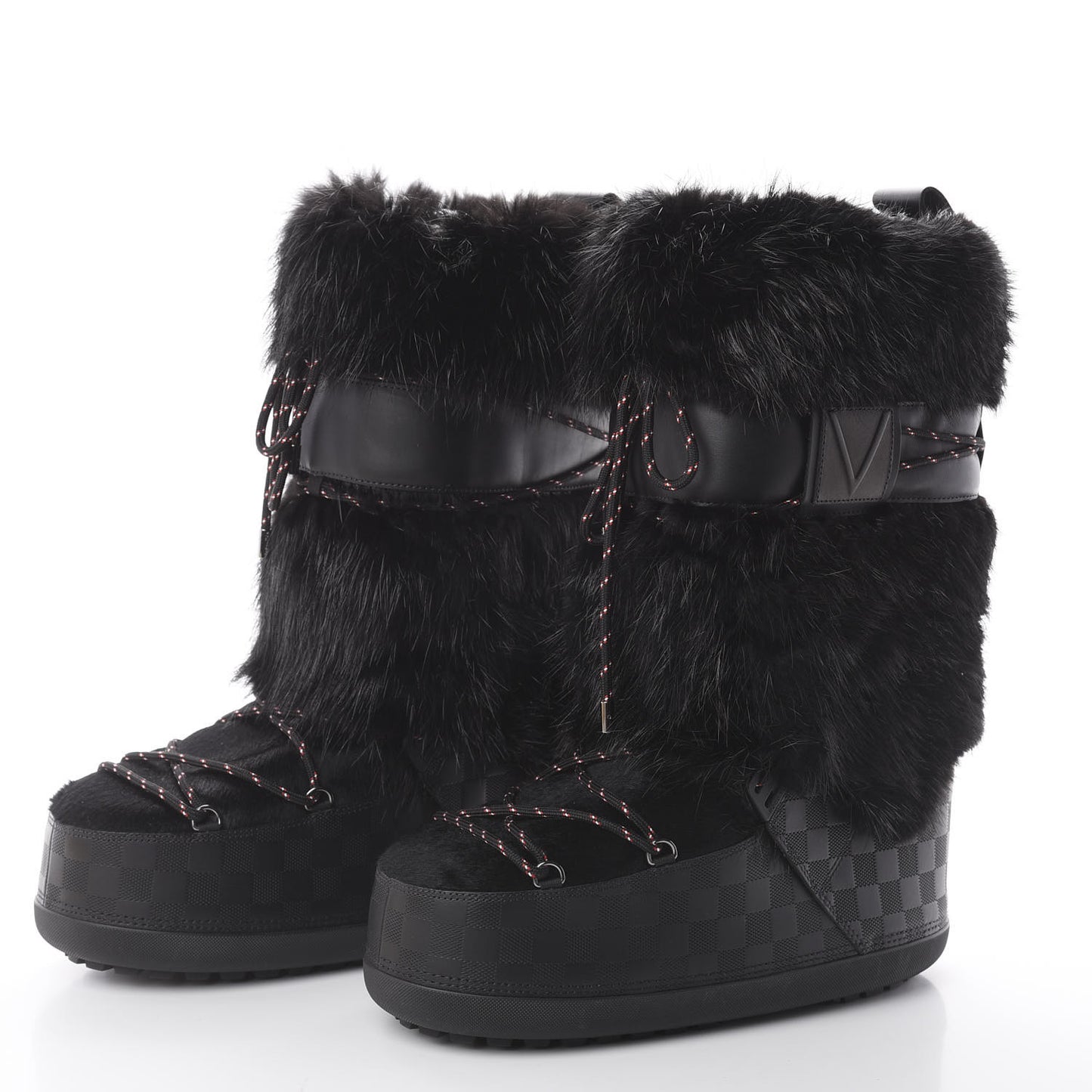 Damier Infini Fur Mens Snowstorm Boot 10 Black