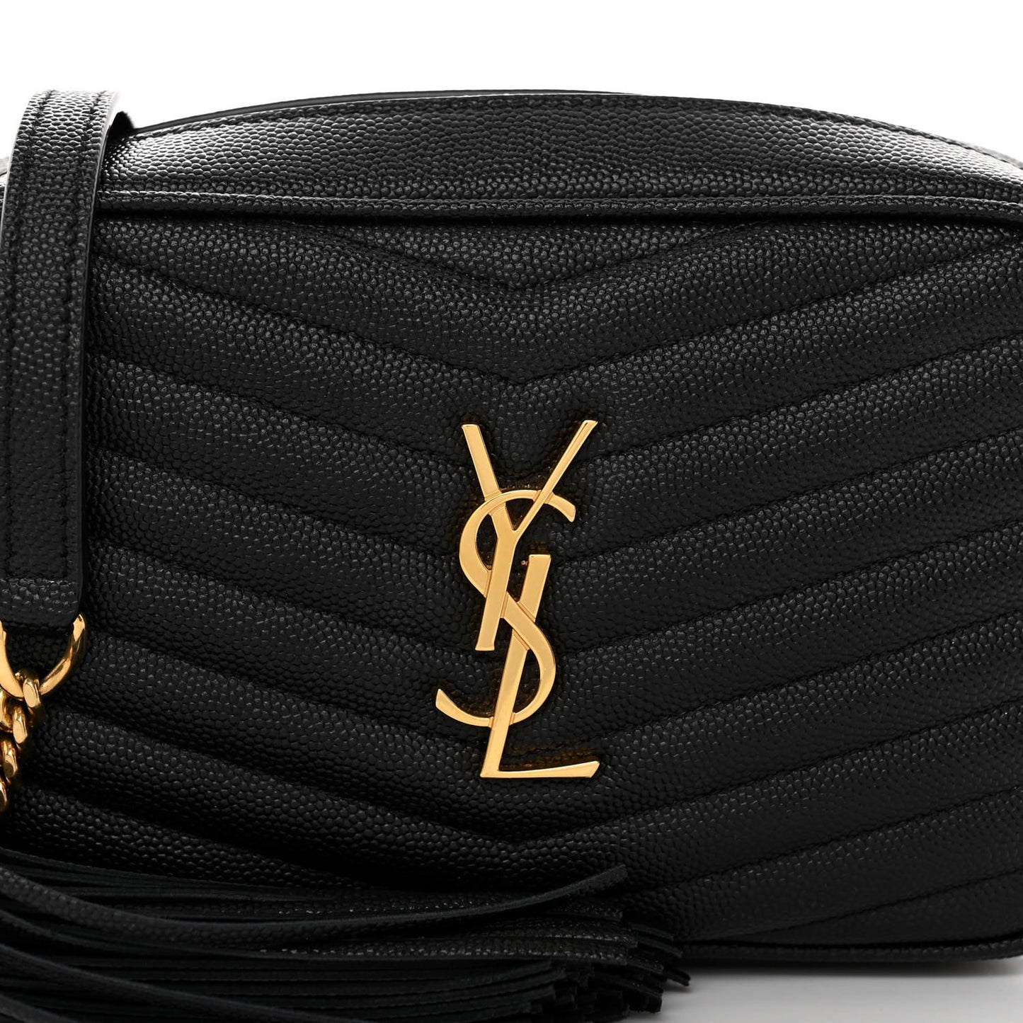 Grain De Poudre Matelasse Monogram Mini Lou Camera Bag Black