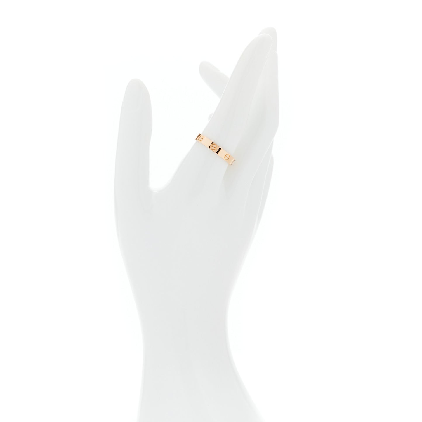 18K Pink Gold 3.5mm LOVE Wedding Band Ring 60 9