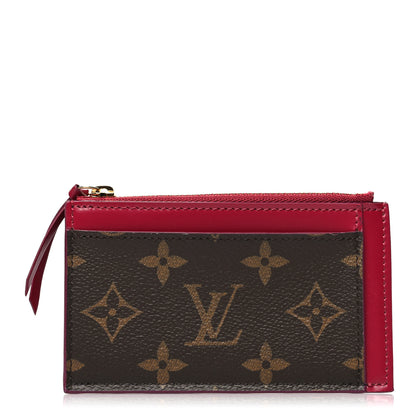 Louis Vuitton Monogram Zipped Card Holder Fuchsia 1 of 9