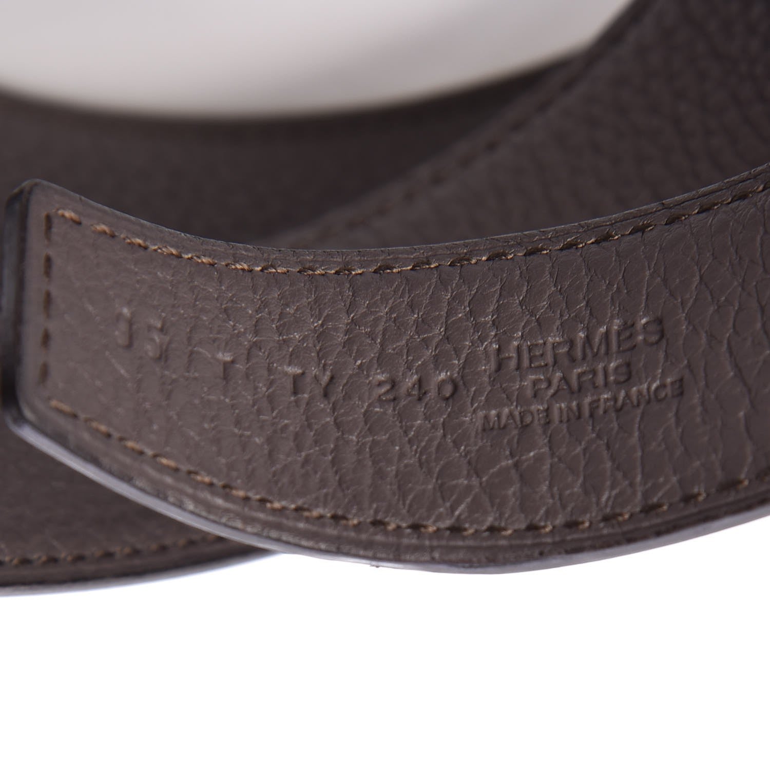 Hermes Box Togo 32mm Quizz H Belt 95 Black Etain 6 of 6