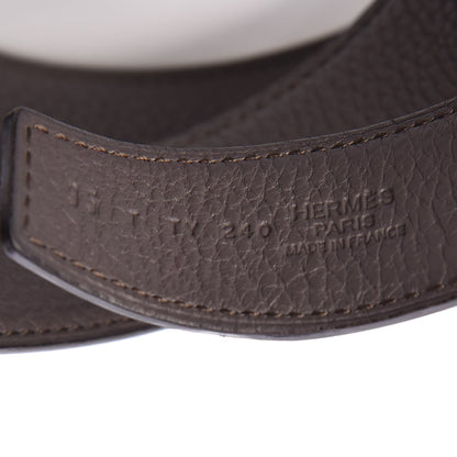 Hermes Box Togo 32mm Quizz H Belt 95 Black Etain 6 of 6