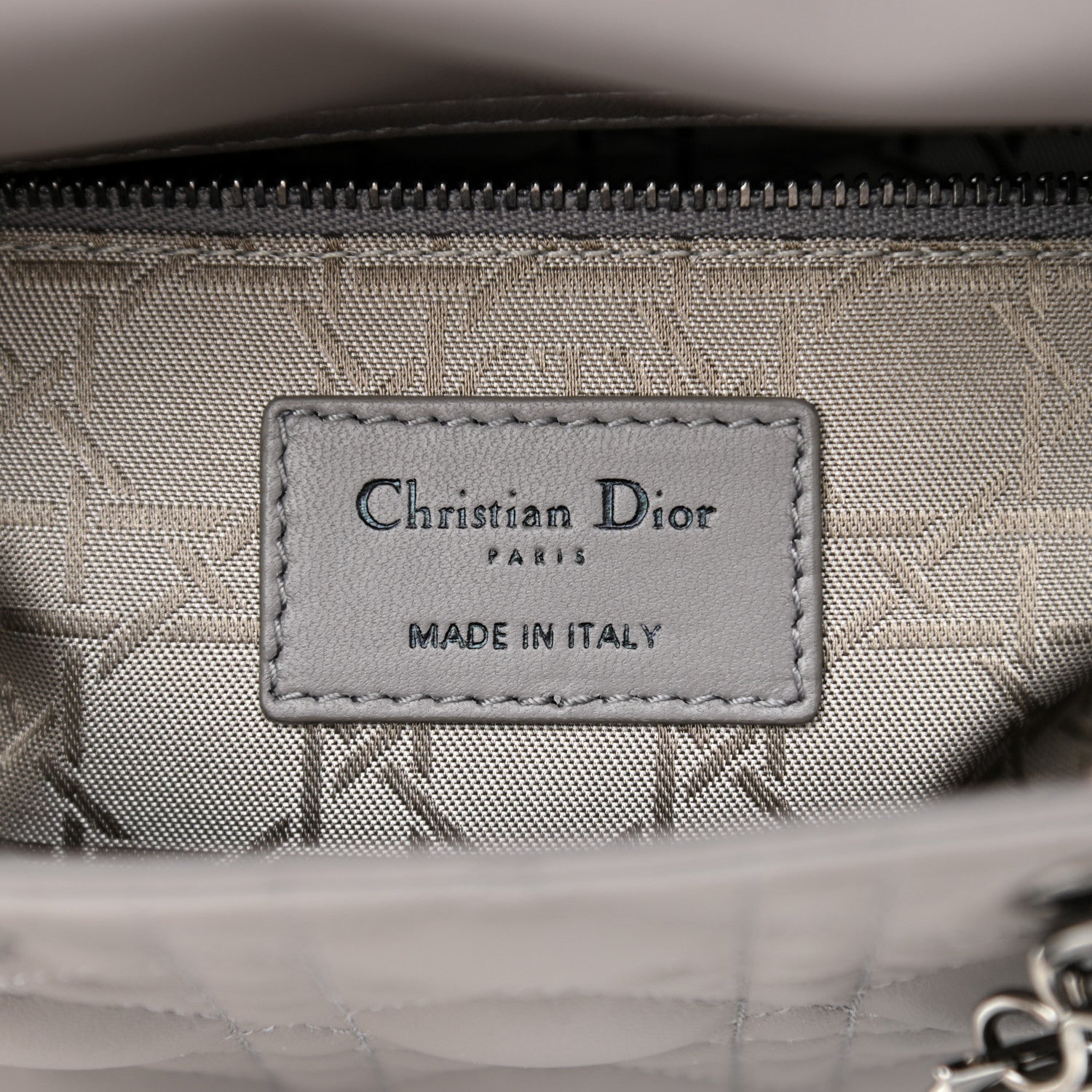 Christian Dior Lambskin Cannage Small My ABCDior Lady Dior Grey 6 of 8