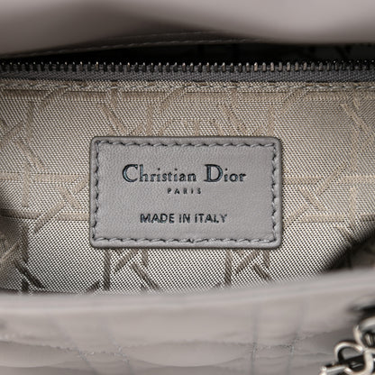 Christian Dior Lambskin Cannage Small My ABCDior Lady Dior Grey 6 of 8