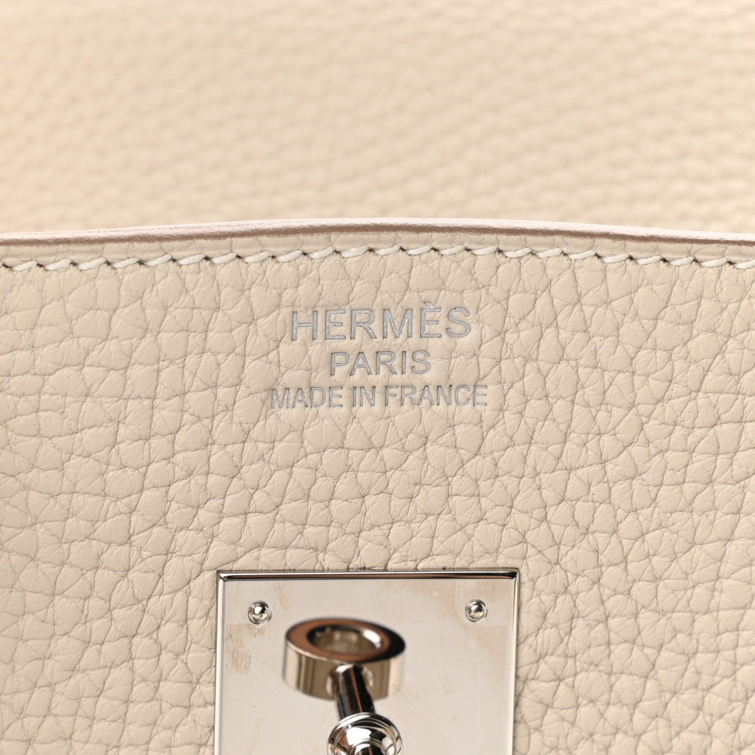 Hermes Taurillon Clemence Birkin 35 Craie 6 of 10