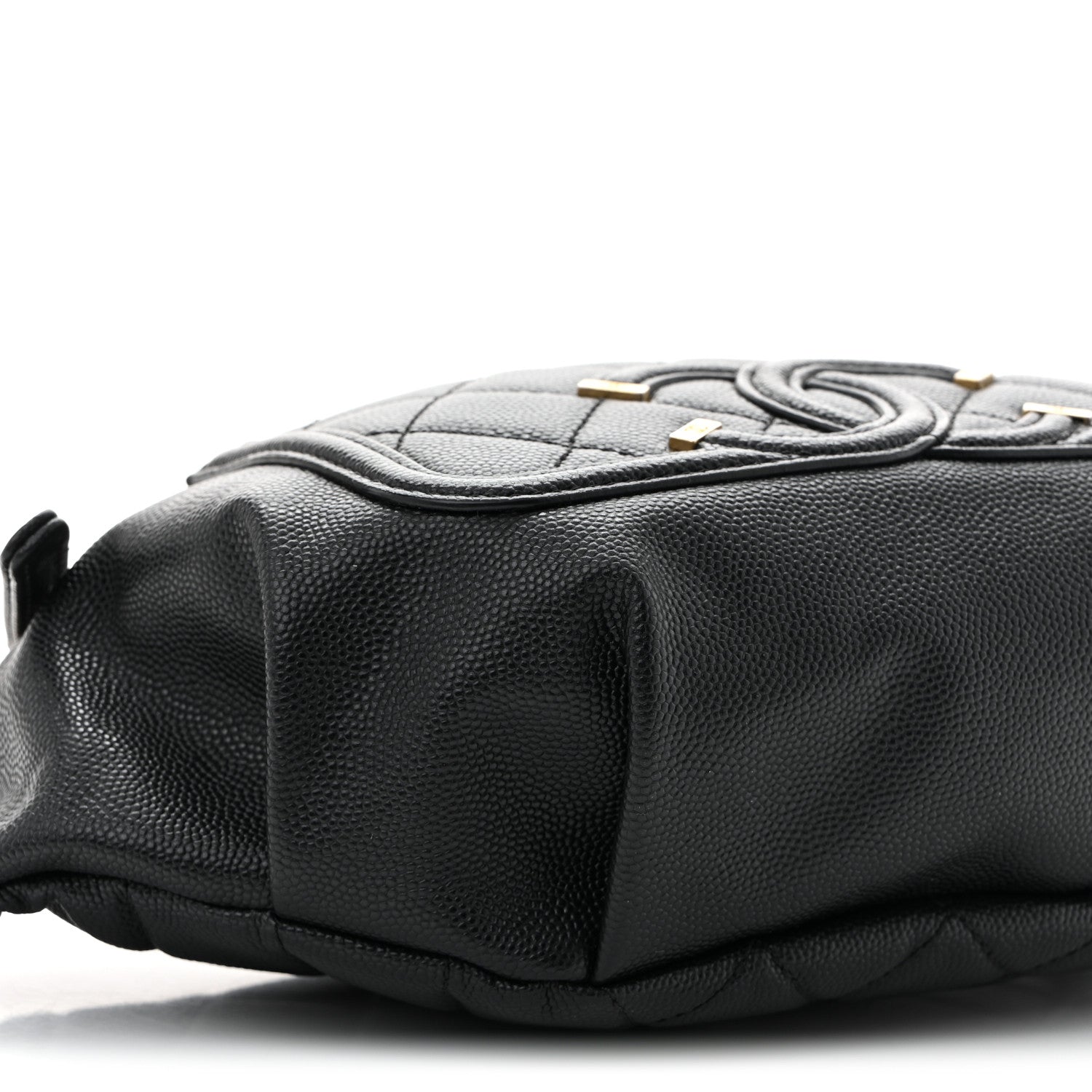 Chanel Caviar Quilted Filigree Waist Bag Black 9 of 10