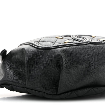 Chanel Caviar Quilted Filigree Waist Bag Black 9 of 10
