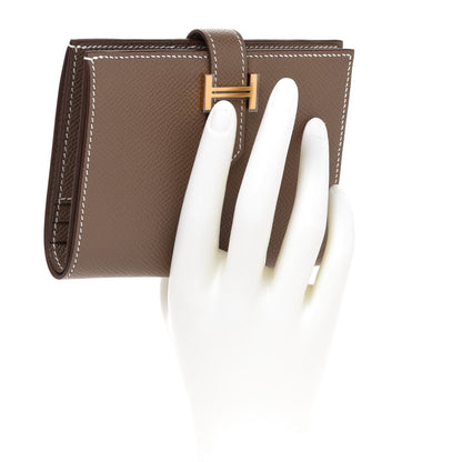 Hermes Epsom Bearn Compact Wallet Etoupe 2 of 7