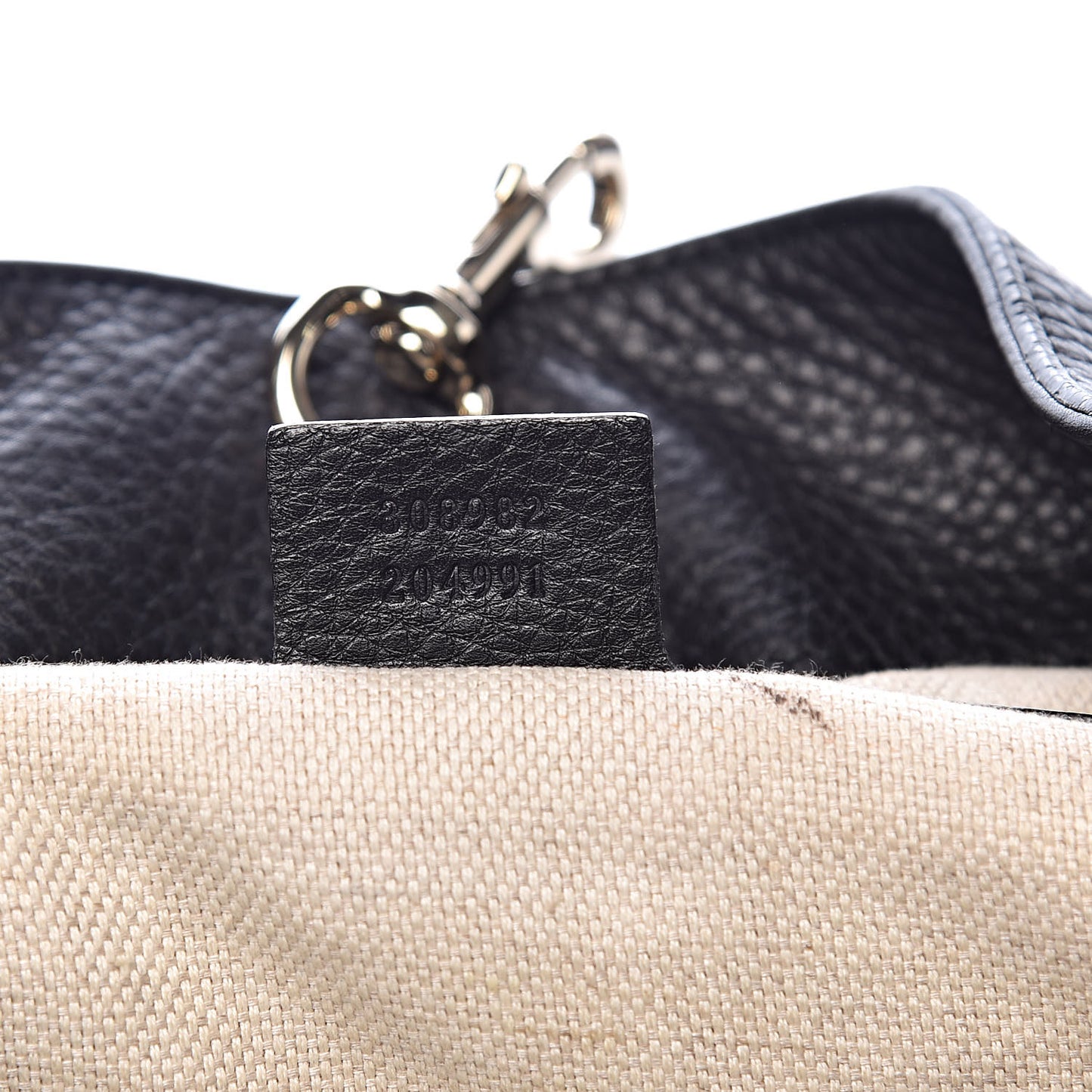 Pebbled Calfskin Medium Soho Chain Shoulder Bag Black