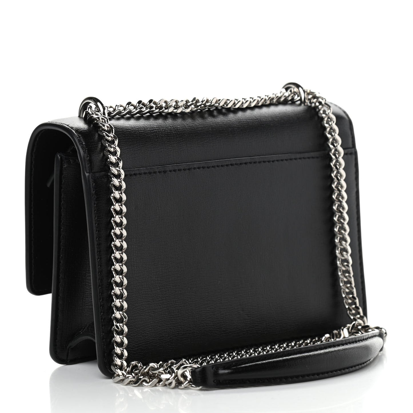 Calfskin Monogram Sunset Chain Wallet Black
