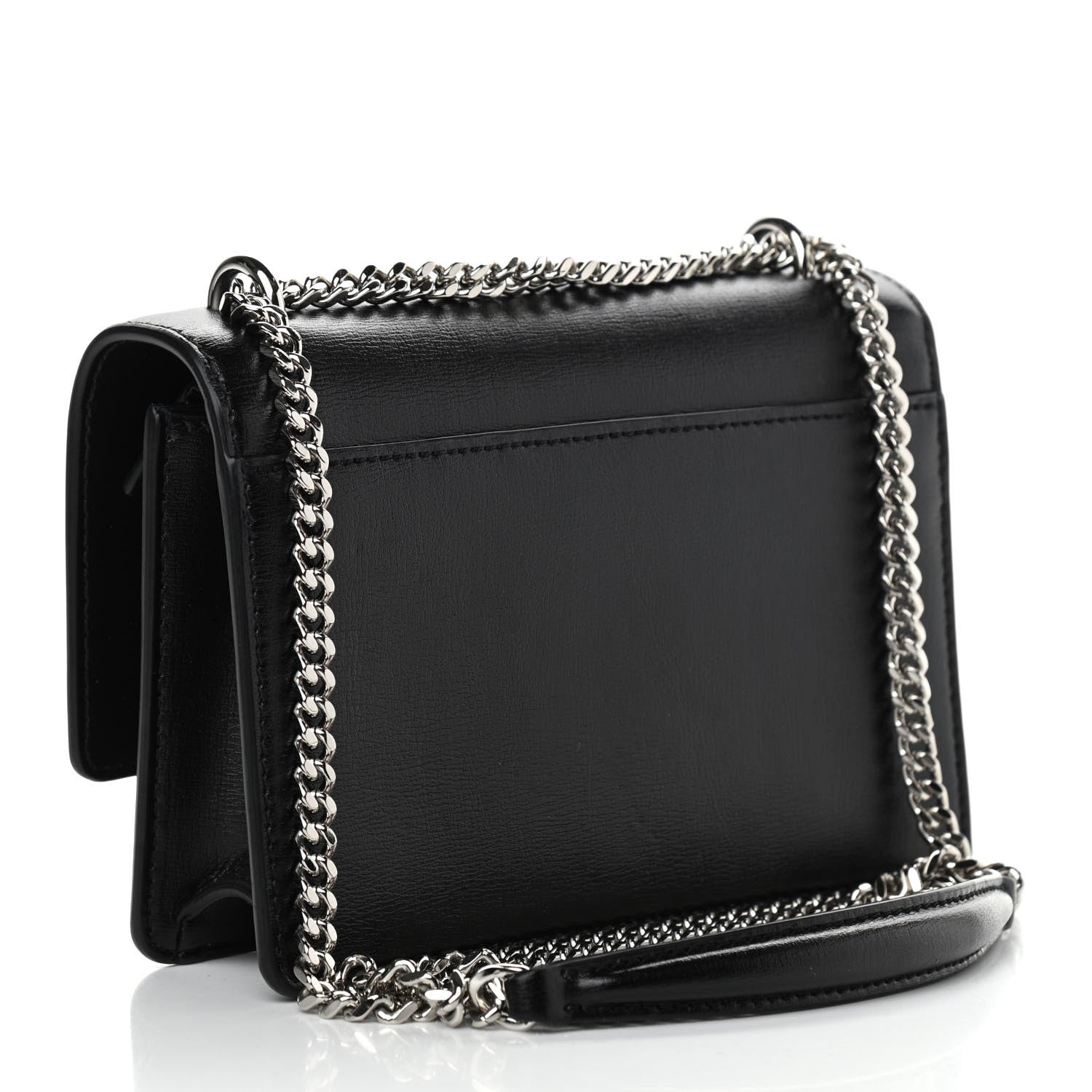 Saint Laurent Calfskin Monogram Sunset Chain Wallet Black 3 of 11