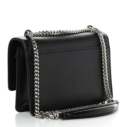 Saint Laurent Calfskin Monogram Sunset Chain Wallet Black 3 of 11