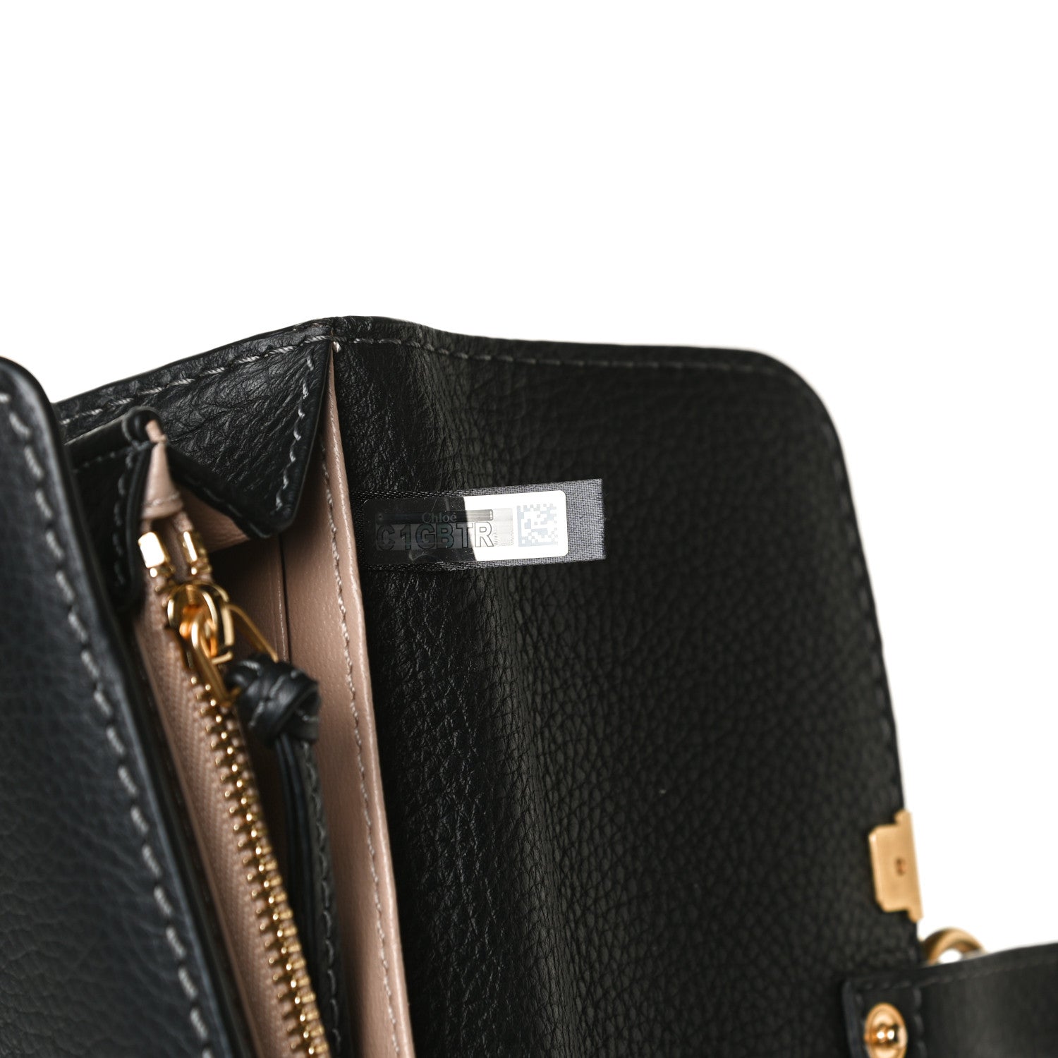 Chloe Calfskin Marcie Continental Flap Wallet Black 6 of 9