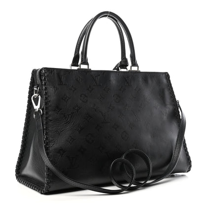 Louis Vuitton Monogram Cuir Plume Very Zipped Tote Black 2 of 4