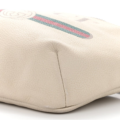 Gucci Grained Calfskin Logo Belt Bag White 10 of 14