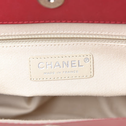 Chanel Patent Quilted Timeless CC Shopping Tote Red 6 of 10