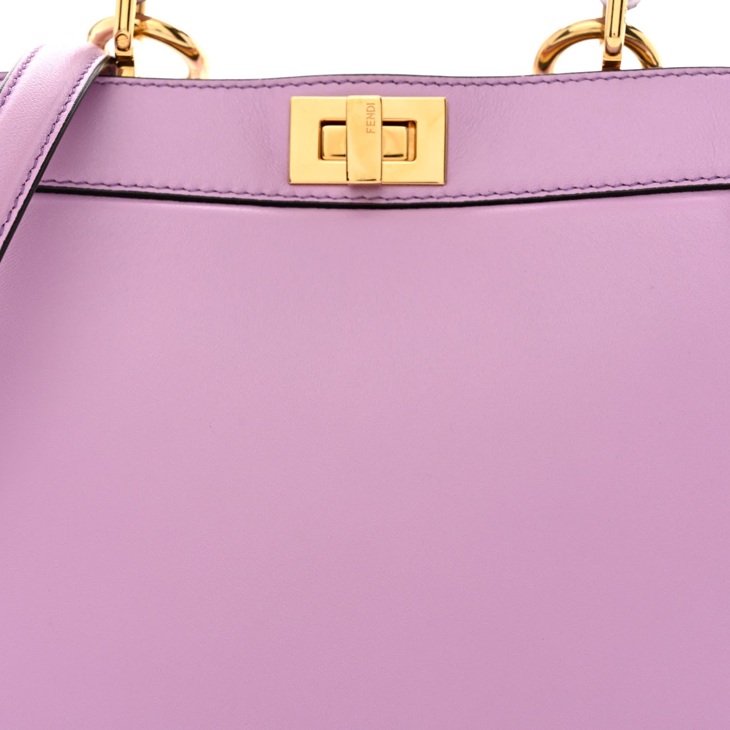 Fendi Shiny Nappa Petite Peekaboo I SEE U Satchel Violetta 9 of 12