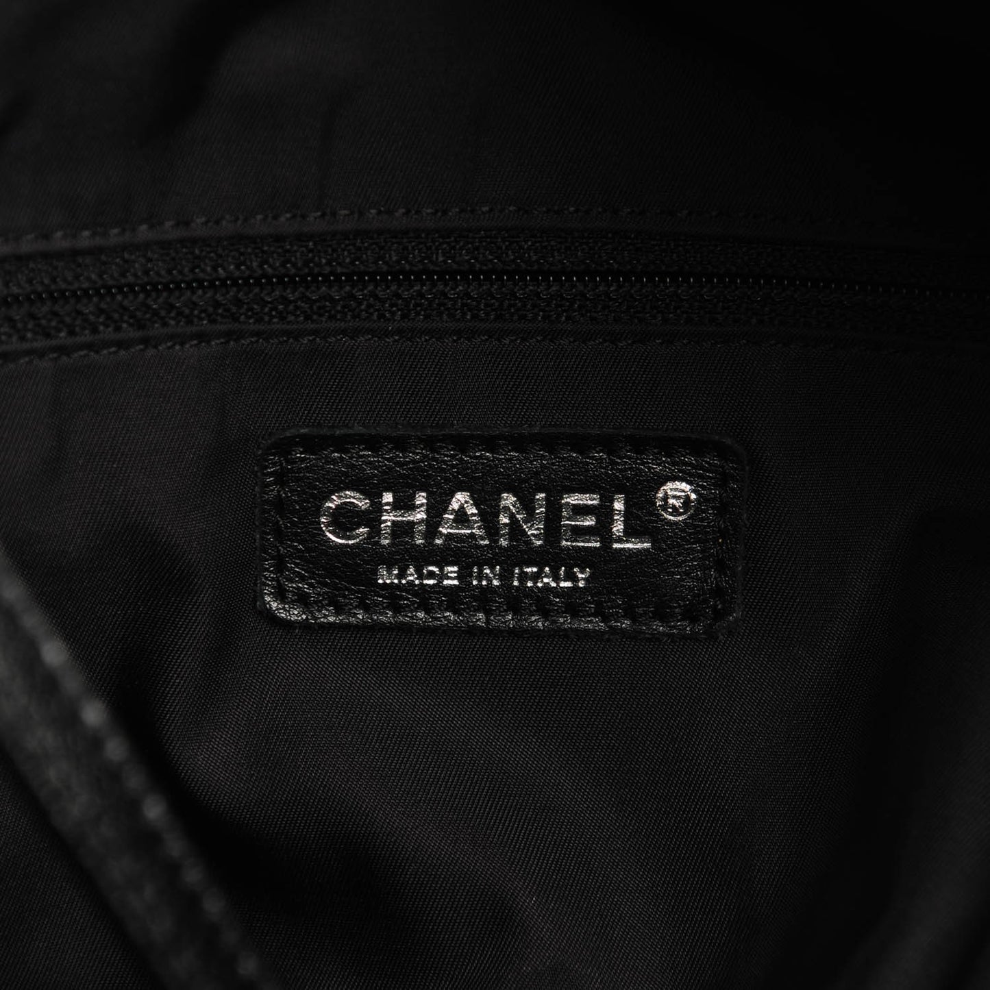 Coated Canvas Large Paris Biarritz Tote Black