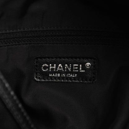 Chanel Coated Canvas Large Paris Biarritz Tote Black 6 of 7
