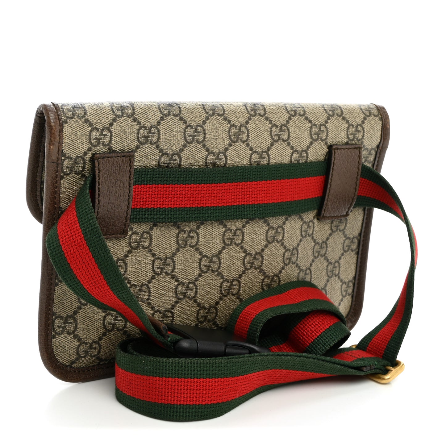 GG Supreme Monogram Neo Vintage Web Belt Bag Brown