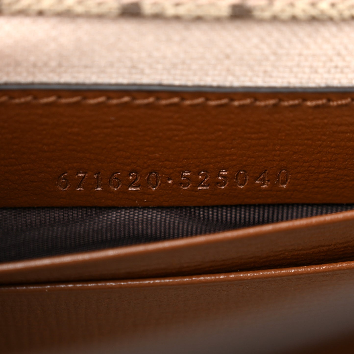 GG Supreme Monogram Azalea Calfskin Mini Retro Interlocking G Flap Shoulder Bag Beige Ebony Brown Sugar