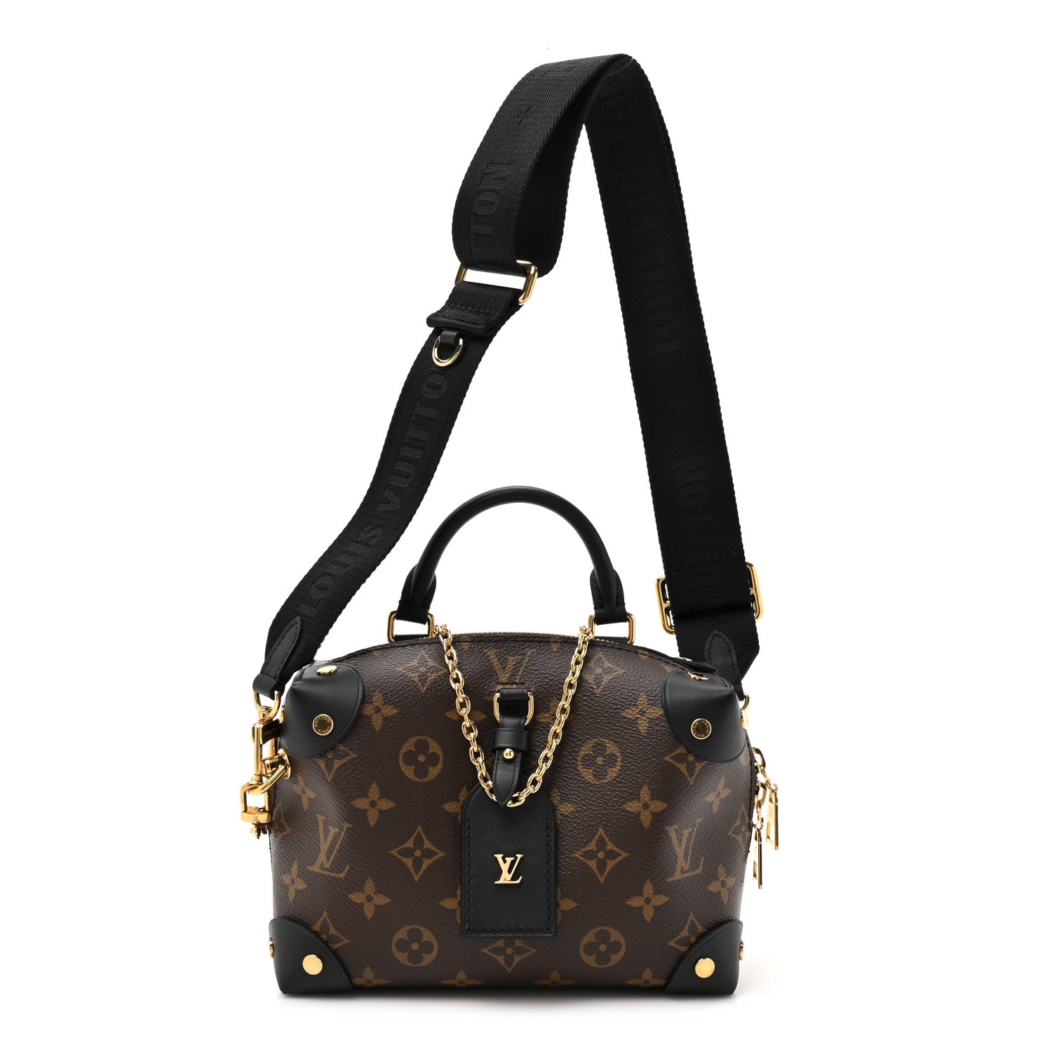 Louis Vuitton Monogram Petite Malle Souple Black 1 of 12