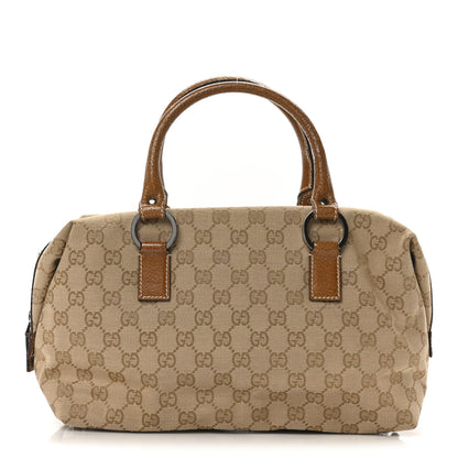 Gucci Monogram Small Boston Brown 1 of 19