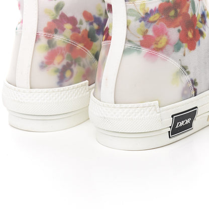 Christian Dior Technical Canvas Flowers Mens B23 High Top Sneakers 47 White 12 of 12
