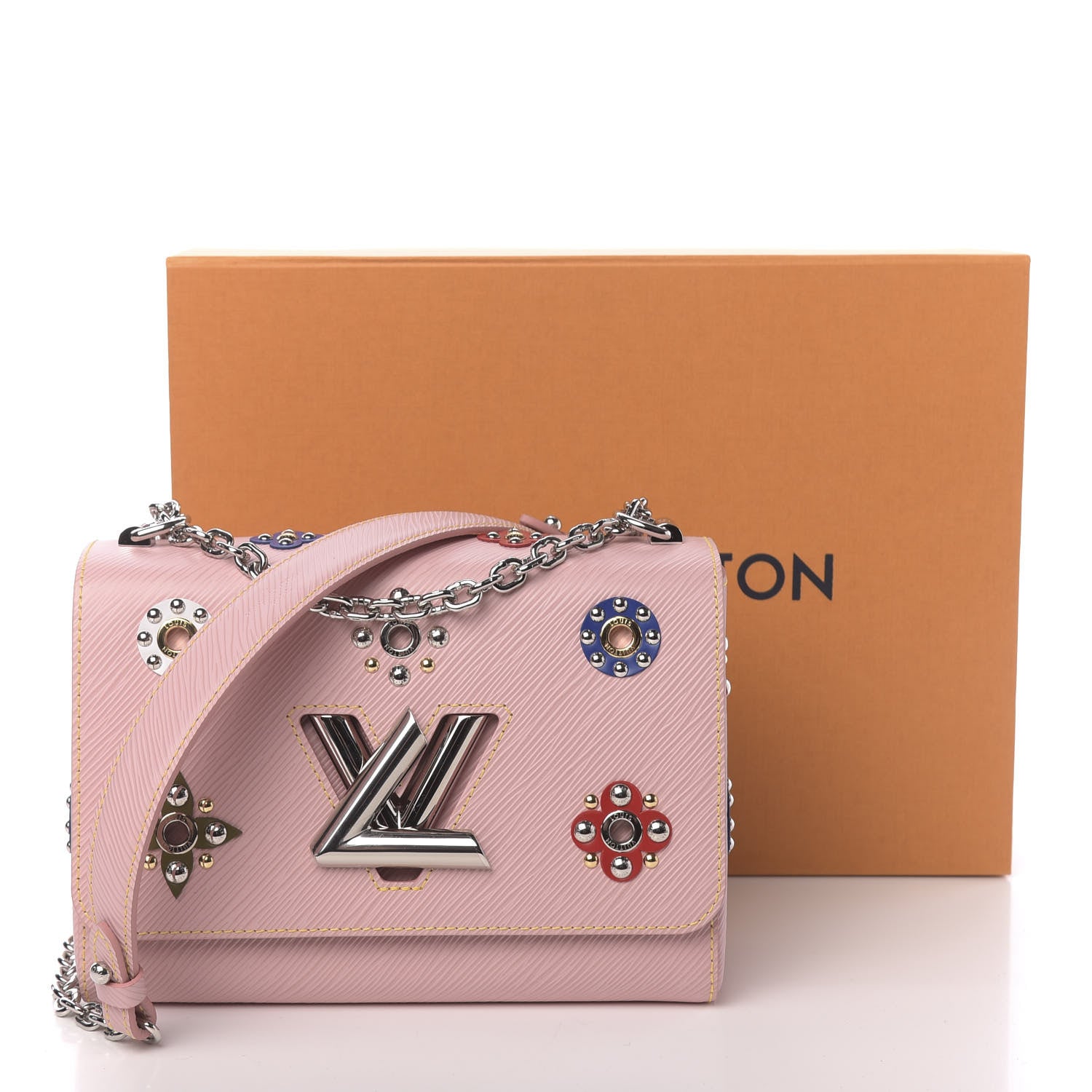 Louis Vuitton Epi Mechanical Flowers Twist Shoulder Bag MM Rose Ballerine 11 of 11