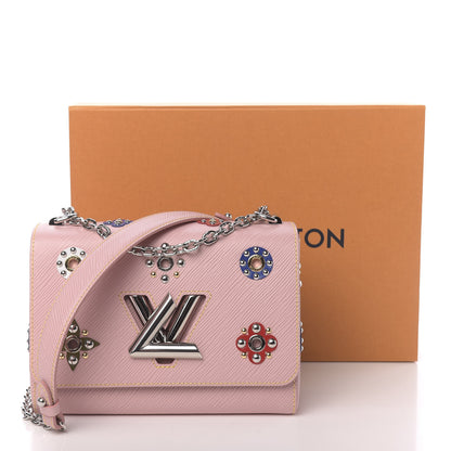 Louis Vuitton Epi Mechanical Flowers Twist Shoulder Bag MM Rose Ballerine 11 of 11
