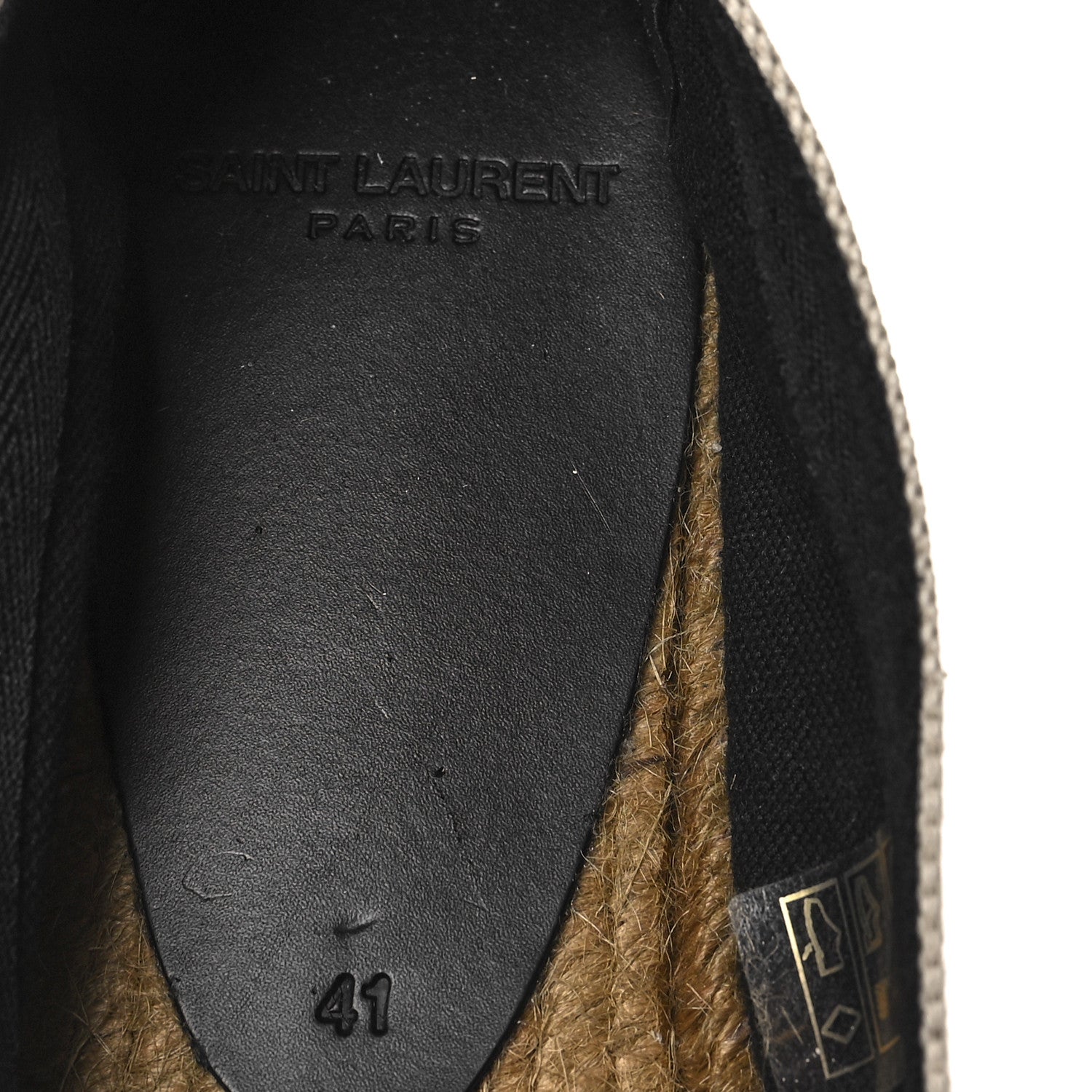 Saint Laurent Canvas Nappa Elba Light Logo Embroidered Espadrilles 41 Ecru 7 of 7