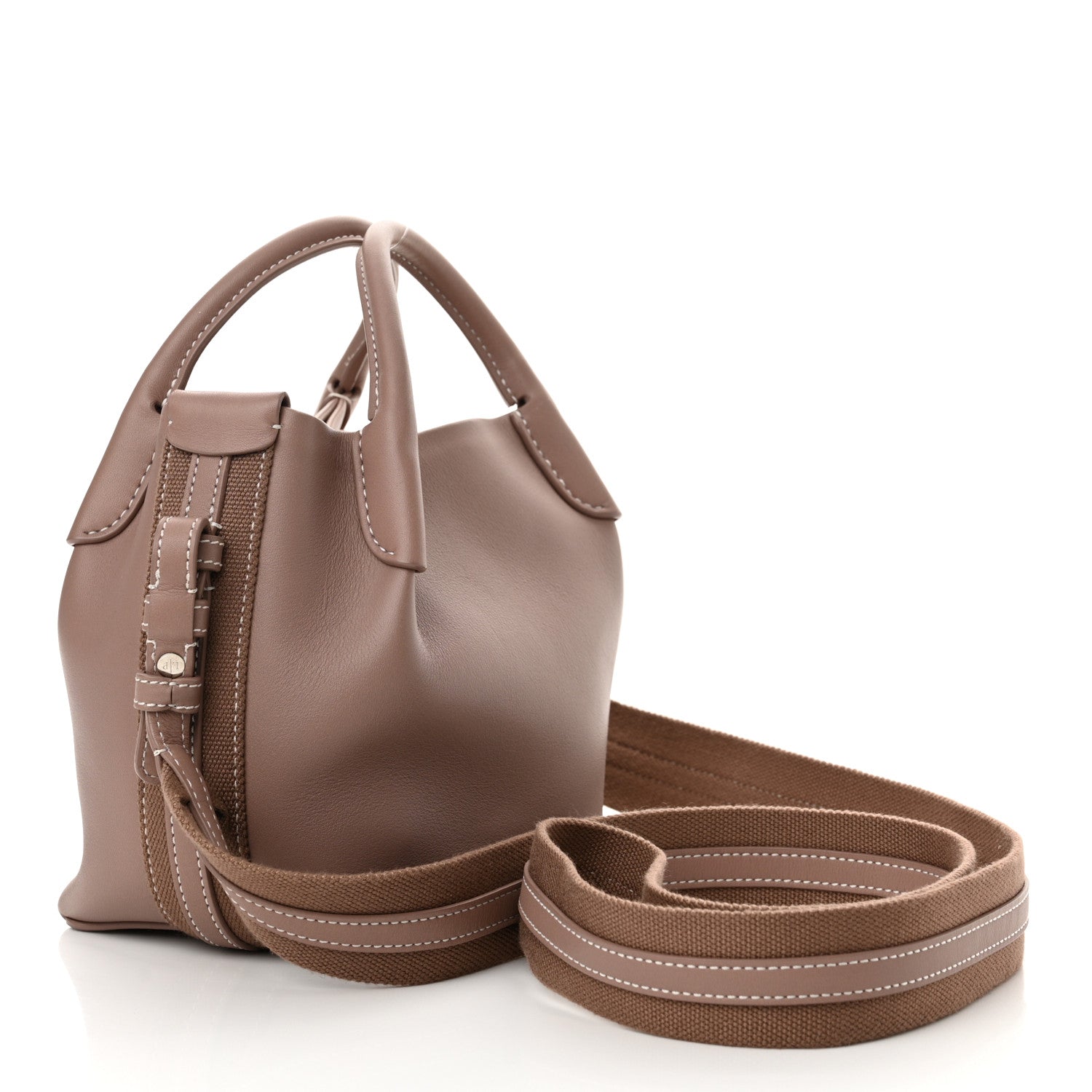 Loro Piana Smooth Calfskin Micro Bale Bag Turtle Rose 3 of 9