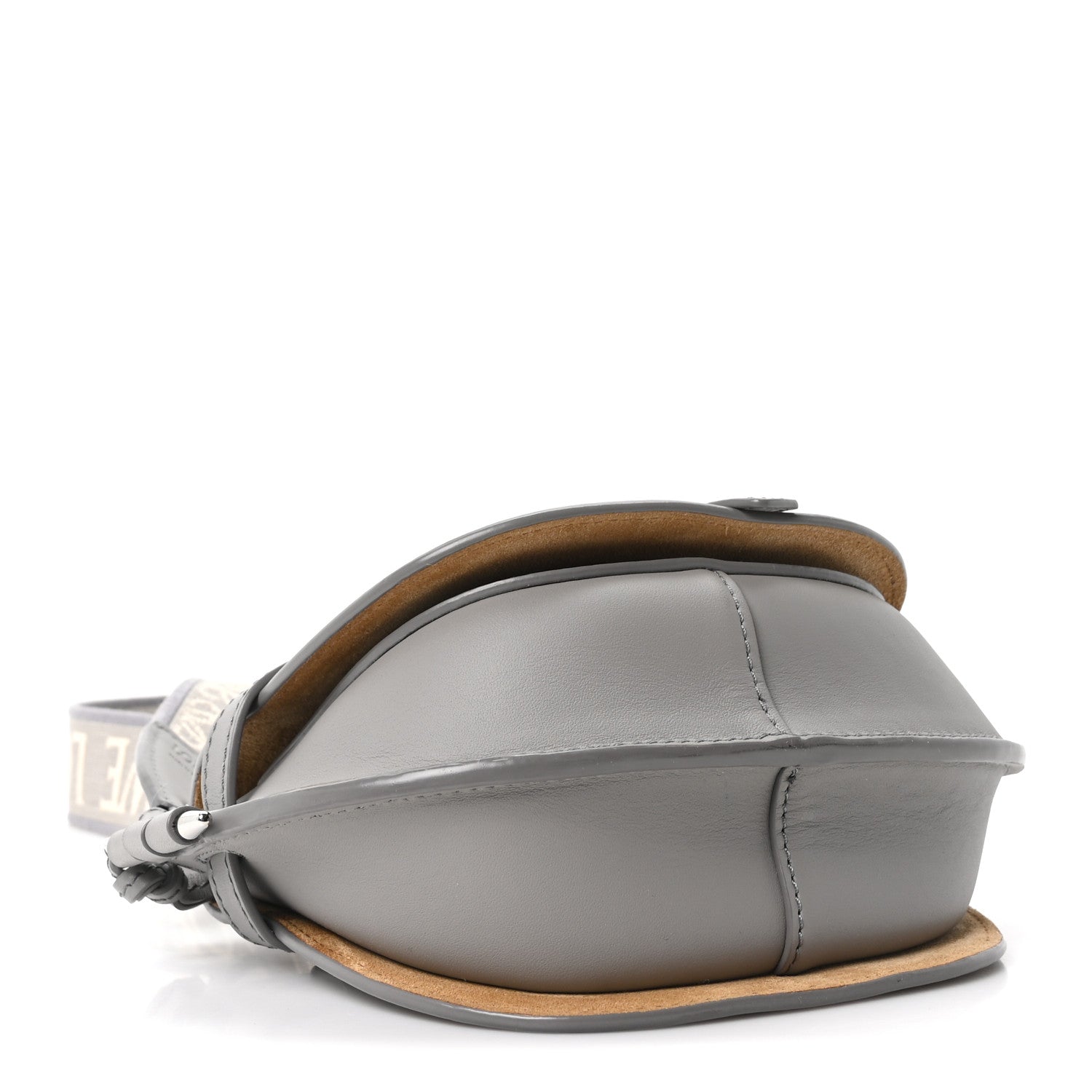Loewe Calfskin Jacquard Mini Gate Crossbody Bag Onyx Blue 4 of 9