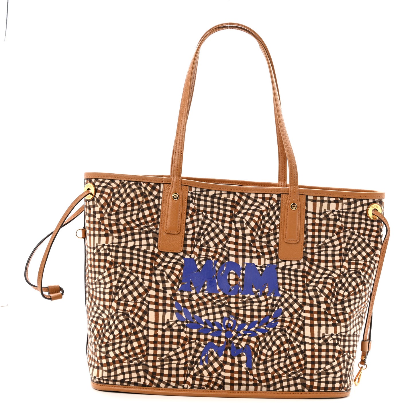 Visetos Medium Liz Reversible Shopper Tote Cognac