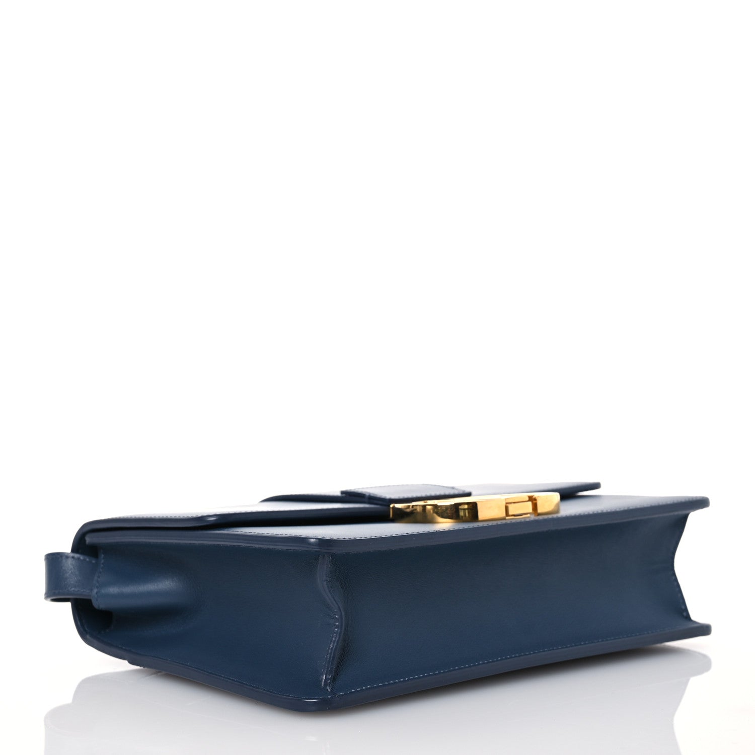 Christian Dior Smooth Calfskin 30 Montaigne Flap Bag Blue 4 of 14