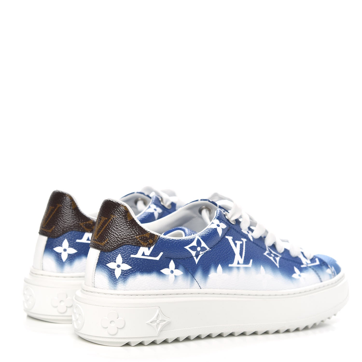 Louis Vuitton Monogram Escale Time Out Sneakers 36 Blue 4 of 8