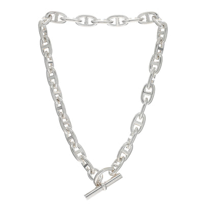Hermes Sterling Silver Chaine D'Ancre Necklace PM 2 of 4