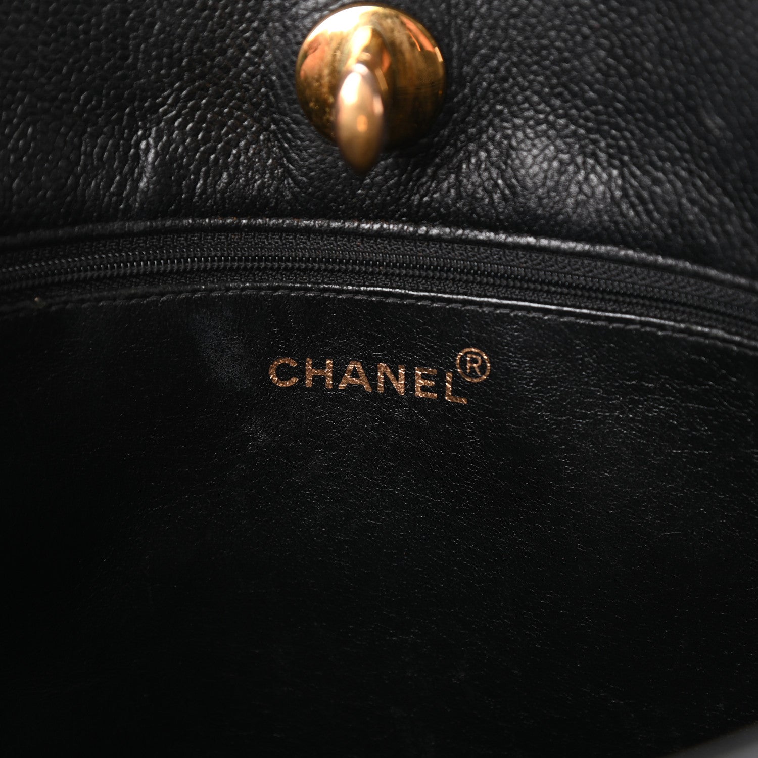 Chanel Caviar Quilted CC Shoulder Bag Black 6 of 12