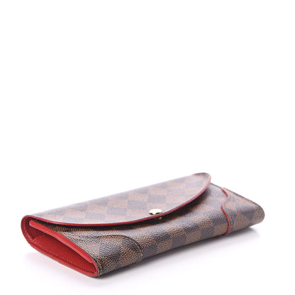Louis Vuitton Damier Ebene Caissa Wallet Cherry 3 of 5