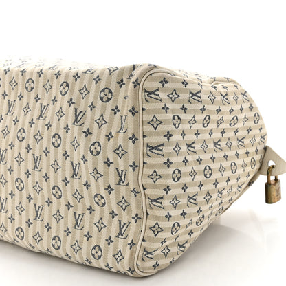 Louis Vuitton Mini Lin Croisette Speedy 30 Blue 10 of 15