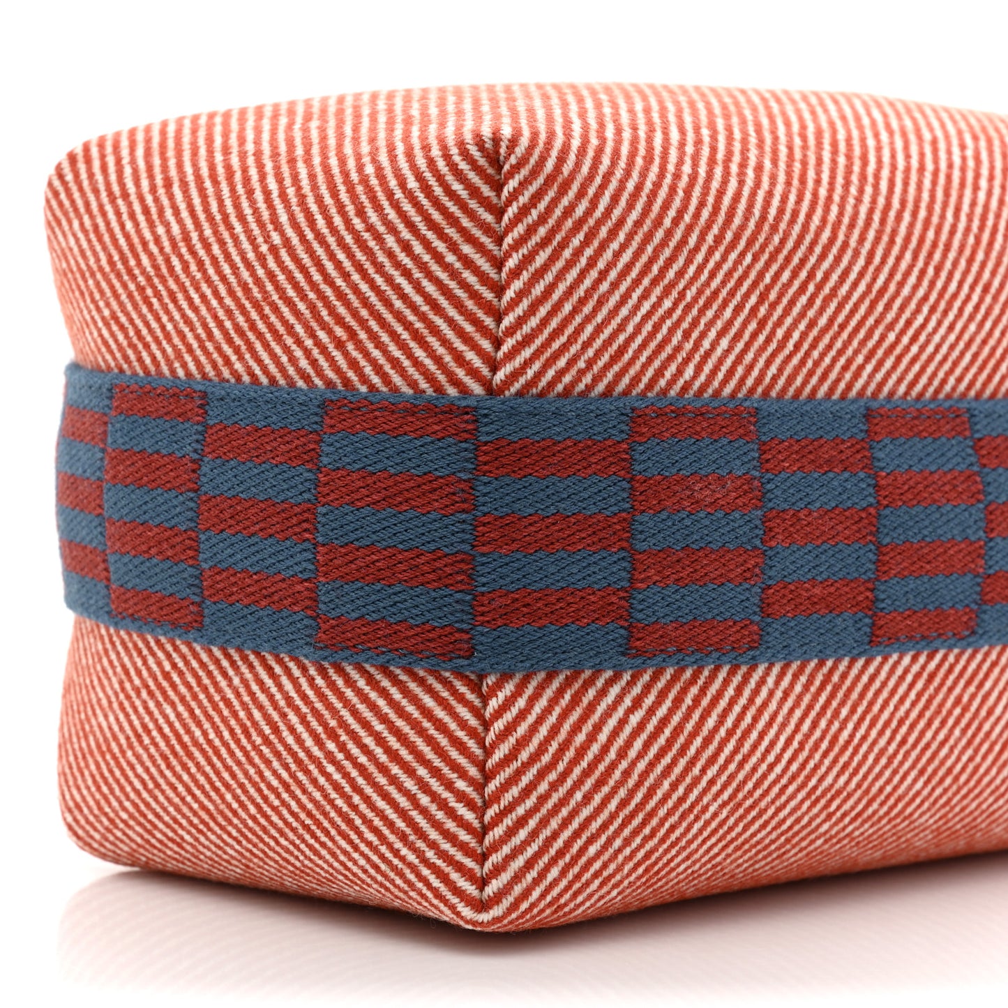 Wool Small Bride-A-Brac H Natte Pouch Tomette